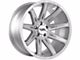 Off-Road Monster M25 Brushed Face Silver 6-Lug Wheel; 20x10; -19mm Offset (14-18 Silverado 1500)