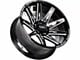 Off-Road Monster M25 Gloss Black Milled 6-Lug Wheel; 20x10; -19mm Offset (14-18 Silverado 1500)