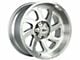 Off-Road Monster M22 Brushed Face Silver 6-Lug Wheel; 20x10; -19mm Offset (15-20 Tahoe)