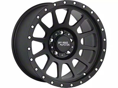 Off-Road Monster M10 Flat Black 6-Lug Wheel; 17x9; 0mm Offset (15-20 Yukon)