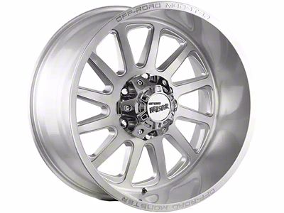 Off-Road Monster M17 Brushed Face Silver 6-Lug Wheel; 17x9; 0mm Offset (15-20 Yukon)