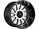 Off-Road Monster M17 Gloss Black Machined 6-Lug Wheel; 17x9; 0mm Offset (15-20 Yukon)