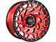 Off-Road Monster M50 Candy Red 6-Lug Wheel; 17x9; 0mm Offset (2024 Ranger)
