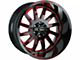 Off-Road Monster M17 Gloss Black Candy Red Milled 8-Lug Wheel; 20x10; -19mm Offset (94-02 RAM 2500)