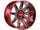 Off-Road Monster M25 Candy Red Milled 6-Lug Wheel; 20x10; -19mm Offset (99-06 Sierra 1500)