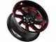 Off-Road Monster M22 Gloss Black Candy Red Milled 5-Lug Wheel; 20x10; -19mm Offset (02-08 RAM 1500, Excluding Mega Cab)