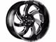 Off-Road Monster M07 Gloss Black Milled 6-Lug Wheel; 20x10; -19mm Offset (19-24 Sierra 1500)