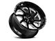 Off Road Monster M22 Gloss Black Milled 8-Lug Wheel; 22x12; -44mm Offset (07-10 Silverado 2500 HD)