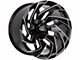 Off-Road Monster M24 Gloss Black Milled 8-Lug Wheel; 20x10; -19mm Offset (07-10 Silverado 2500 HD)