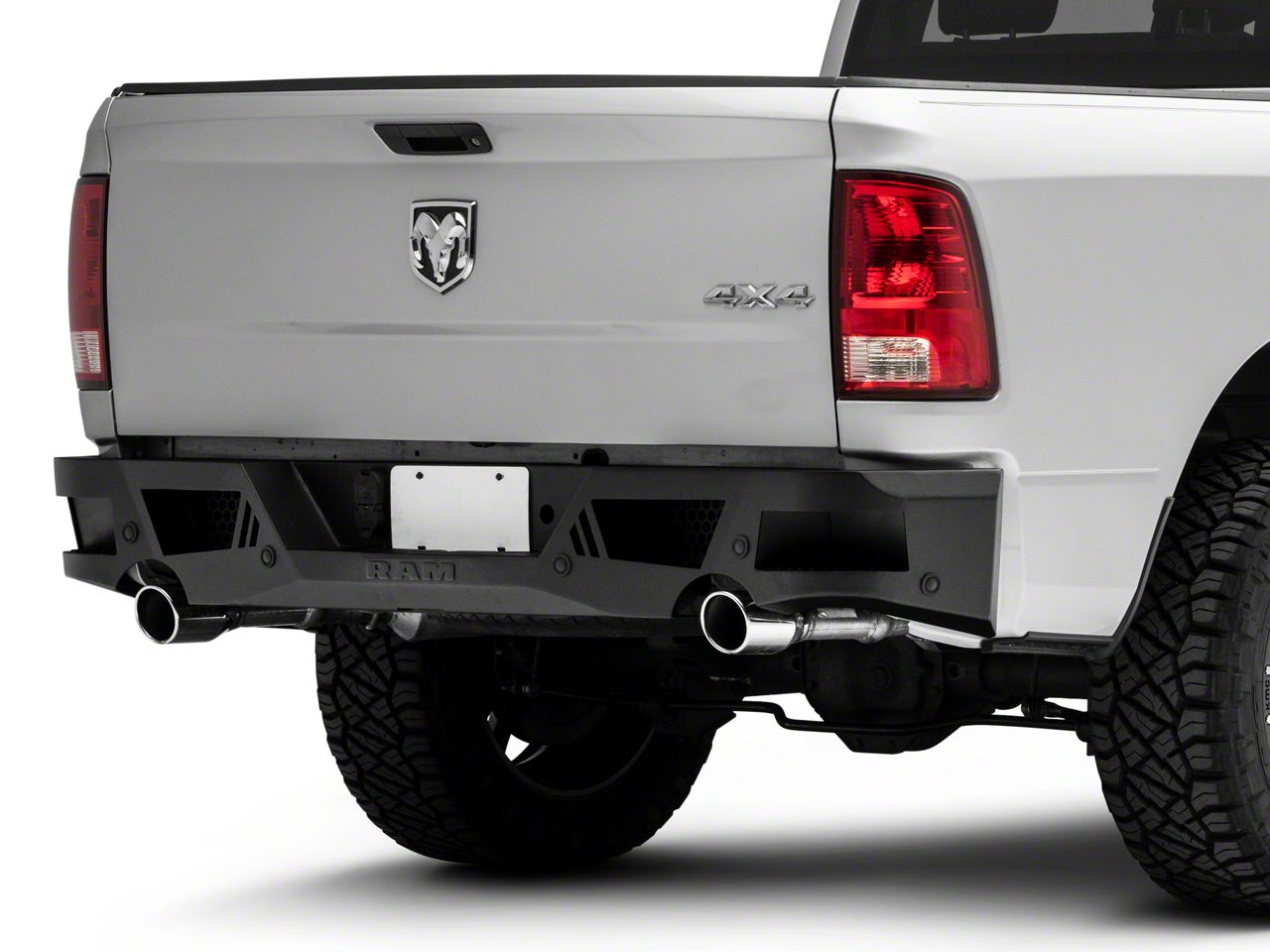 RAM Licensed by RedRock RAM 1500 Extreme HD Rear Bumper with RAM Logo ...