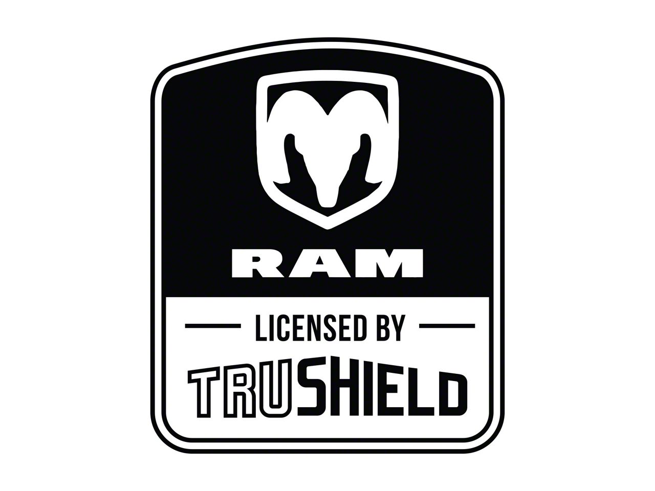 RAM Licensed By TruShield RAM 1500 EZ Hard Fold Tonneau Cover R134395 ...