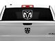 RAM Licensed by RedRock Large RAM Head Logo; White (02-18 RAM 1500)