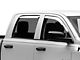 RAM Licensed by RedRock Element Chrome Window Visors; Channel Mount; Front and Rear (10-18 RAM 3500 Crew Cab, Mega Cab)