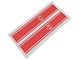 RAM Licensed by RedRock RAM Head Vertical Stripe; Red (03-18 RAM 3500)