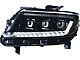 OLM Infinite Series LED Headlights with White DRL; Black Housing; Clear Lens (15-22 Colorado)