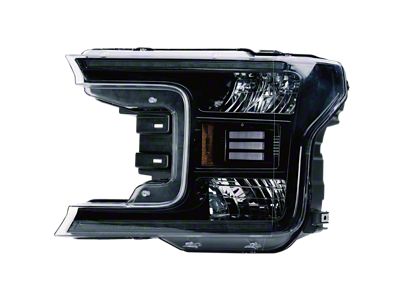 OLM Classic Series LED Headlights; Black Housing; Clear Lens (18-20 F-150, Excluding Raptor)
