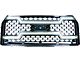 OLM Essential Series Upper Replacement Grille with Dual White DRL; Black (15-17 F-150, Excluding Raptor)