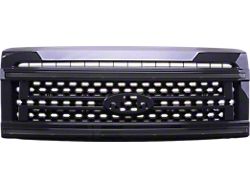 OLM Essential Series Upper Replacement Grille with White DRL; Black (09-14 F-150, Excluding Raptor)