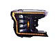OLM Infinite Series LED Headlights with Amber DRL; Black Housing; Clear Lens (18-20 F-150, Excluding Raptor)