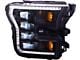OLM Infinite Series LED Headlights with White DRL; Black Housing; Clear Lens (15-17 F-150; 18-20 F-150 Raptor)