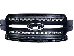 OLM Infinite Series Upper Replacement Grille with White DRL; Black (18-20 F-150, Excluding Raptor)