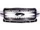 OLM Infinite Series Upper Replacement Grille with White DRL; Chrome (18-20 F-150, Excluding Raptor)