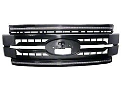 OLM Essential Series Upper Replacement Grille with White DRL; Black (17-19 F-250 Super Duty)