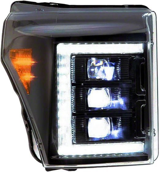 OLM F-250 Super Duty Infinite Series LED Headlights with White DRL ...