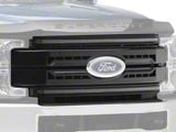 OLM Essential Series Upper Replacement Grille with White DRL; Black (17-19 F-350 Super Duty)