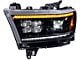 OLM Infinite Series LED Headlights with White DRL; Black Housing; Clear Lens (19-24 RAM 1500 w/ Factory Non-Projector Headlights)