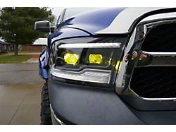 OLM Infinite Series Bi-Beam LED Headlights with White DRL; Black Housing; Clear Lens (10-18 RAM 2500)