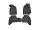 OMAC All Weather Molded 3D Front and Rear Floor Liners; Black (15-22 Canyon Crew Cab)