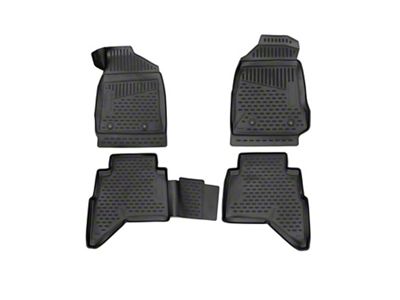 OMAC All Weather Molded 3D Front and Rear Floor Liners; Black (15-22 Colorado)