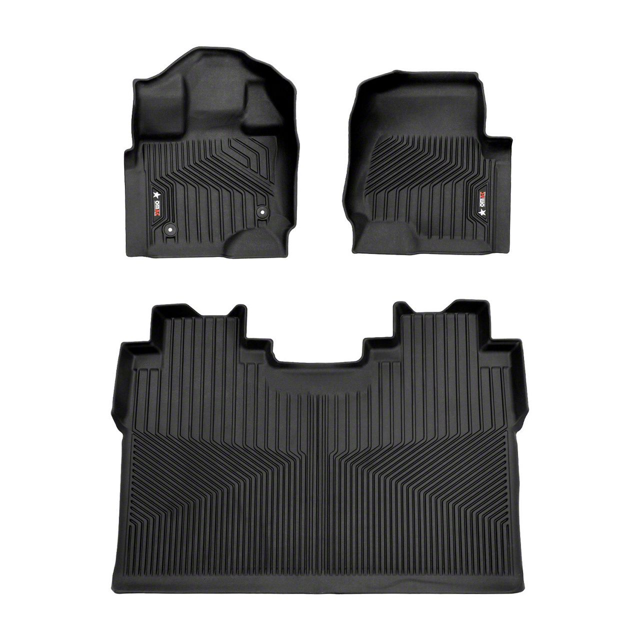 Omac F 150 All Weather Molded Texan Front And Rear Floor Liners Black Vrt2695464 12 15 25 F 2429