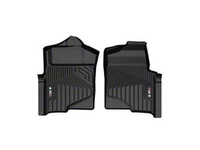 OMAC Premium 3D Front Floor Liners; Black (10-14 F-150)