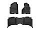 OMAC All Weather Molded Texan Front and Rear Floor Liners; Black (09-18 RAM 1500 Crew Cab)