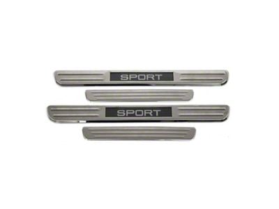 OMAC Illuminated Door Sill Scuff Plates with Sport Logo (00-10 RAM 1500 Quad Cab, Crew Cab)