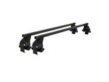 OMAC Omega Smooth Roof Rack Cross Bars; Black (19-24 RAM 1500)