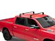 OMAC Omega Smooth Roof Rack Cross Bars; Black (19-24 RAM 1500)