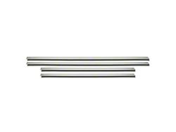 OMAC Side Door Streamer Trim Covers; Chrome (12-18 RAM 1500 Crew Cab)