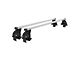 OMAC Smooth Roof Rack Cross Bars; Silver (09-18 RAM 3500 Crew Cab, Mega Cab)