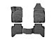 OMAC All Weather Molded 3D Front and Rear Floor Liners; Black (19-23 Ranger SuperCrew)