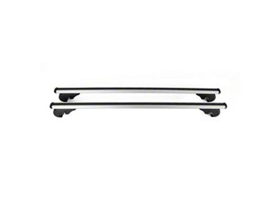 OMAC Lockable Roof Rack Cross Bars; Silver (2024 Ranger)