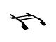 OMAC Top Roof Rack Side Rails; Black (19-23 Ranger)