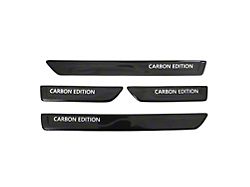 OMAC Door Sill Scuff Plates; Carbon Edition (99-25 Sierra 1500 Crew Cab)