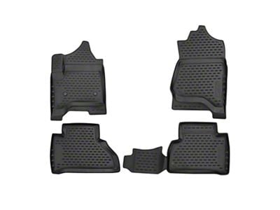 OMAC All Weather Molded 3D Front and Rear Floor Liners; Black (15-20 Tahoe)
