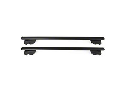 OMAC Lockable Roof Rack Cross Bars; Black (21-25 Tahoe)