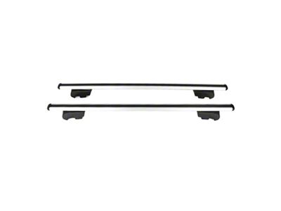 OMAC Lockable Roof Rack Cross Bars; Gray (21-24 Tahoe)