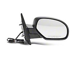 OPR Power Adjust Heated Foldaway Mirror; Textured Black; Passenger Side (07-13 Sierra 1500)