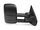 OPR Powered Heated Foldaway Telescopic Towing Mirror; Textured Black (14-18 Sierra 1500)